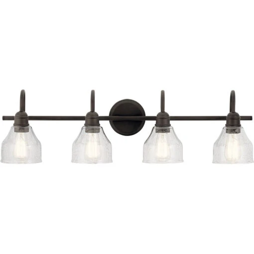 Avery 4 Light 33.25 Inch Bathroom Vanity Light