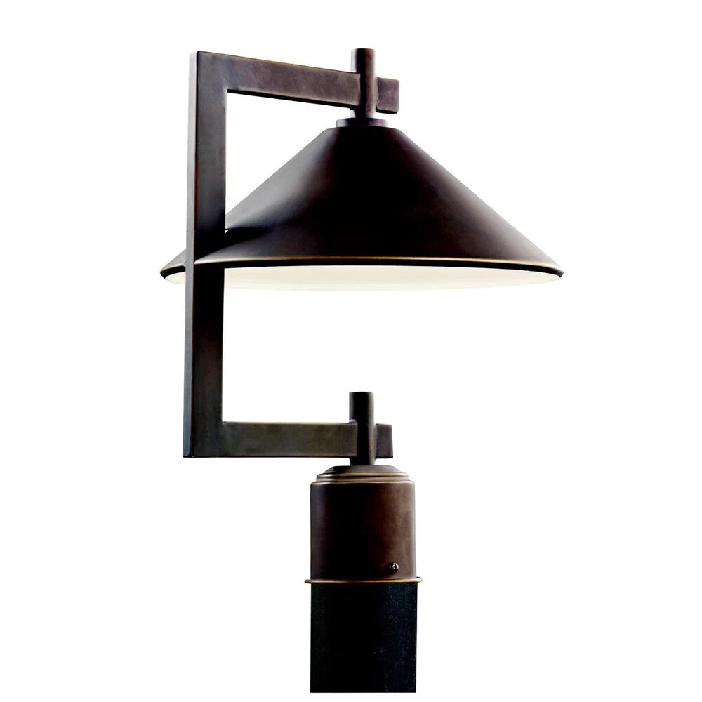 Ripley 1 Light 16 Inch Olde Bronze Outdoor Post Lantern 1 Ripley 1 Light 16 Inch Olde Bronze Outdoor Post Lantern