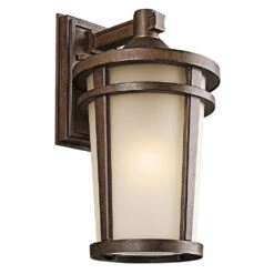 Atwood 1 Light 18 Inch Brown Stone Outdoor Wall, X-Large