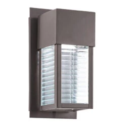 Sorel LED 11 Inch Architectural Bronze Outdoor Wall, Small
