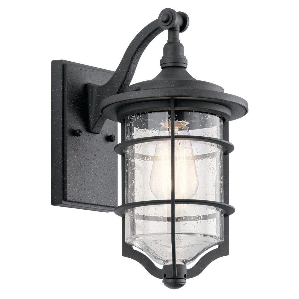 Royal Marine 1 Light 13 Inch Distressed Black Outdoor Wall, Small 1 Royal Marine 1 Light 13 Inch Distressed Black Outdoor Wall, Small