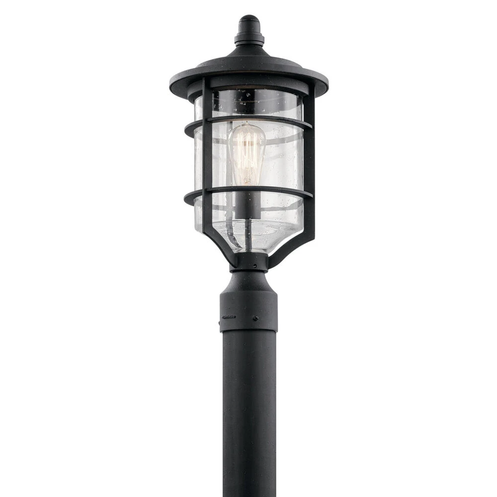 Royal Marine 1 Light 19 Inch Distressed Black Outdoor Post Lantern 1 Royal Marine 1 Light 19 Inch Distressed Black Outdoor Post Lantern