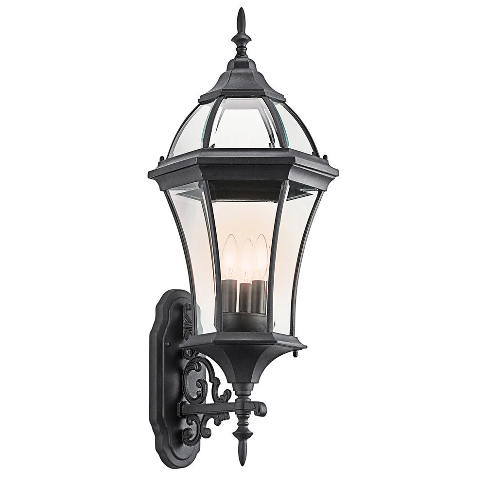 Townhouse 3 Light 31 Inch Black Outdoor Wall, X-Large 1 Townhouse 3 Light 31 Inch Black Outdoor Wall, X-Large