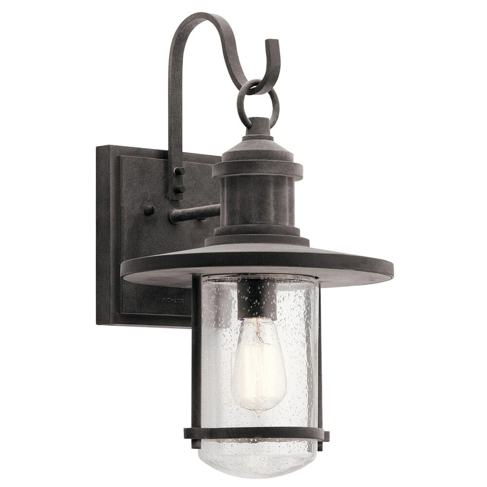 Riverwood 1 Light 20 Inch Weathered Zinc Outdoor Wall, X-Large 1 Riverwood 1 Light 20 Inch Weathered Zinc Outdoor Wall, X-Large