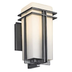 Tremillo 1 Light 12 Inch Black Outdoor Wall, Small