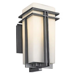 Tremillo 1 Light 14 Inch Black Outdoor Wall, Medium
