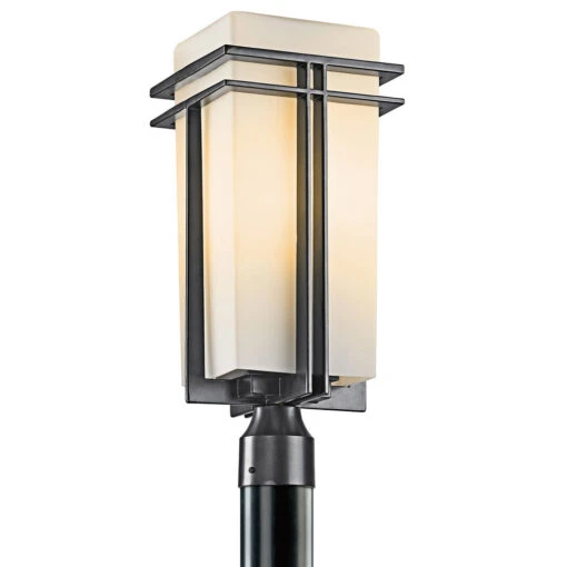 Tremillo 1 Light 20 Inch Black Outdoor Post Lantern