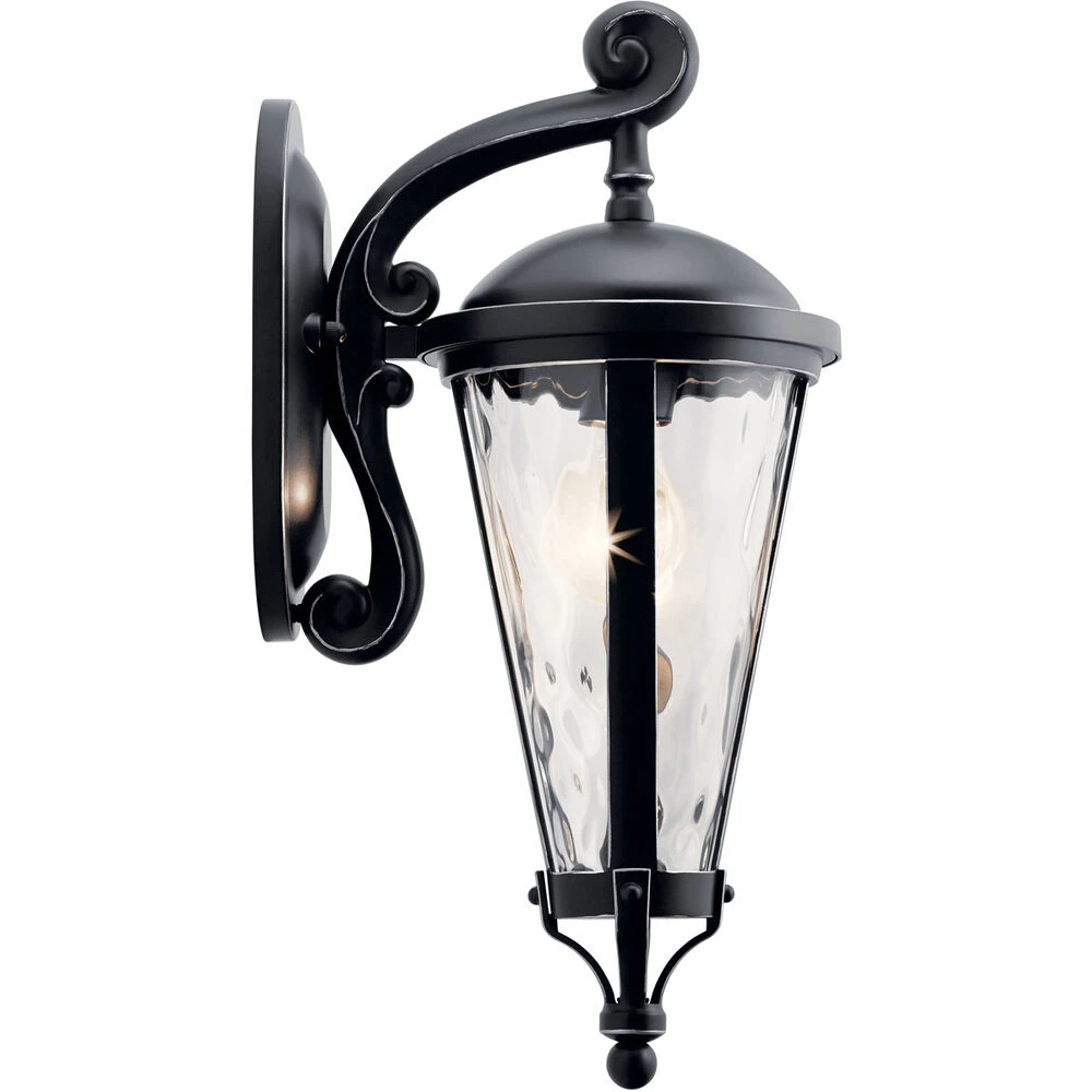 Cresleigh 1 Light 18 Inch Black With Silver Highlights Outdoor Wall, Medium 2 Cresleigh 1 Light 18 Inch Black With Silver Highlights Outdoor Wall, Medium - Image 2