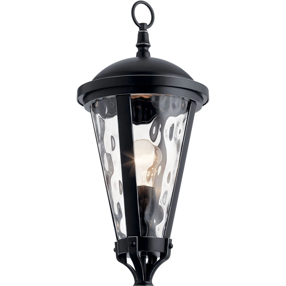 Cresleigh 1 Light 24 Inch Black With Silver Highlights Outdoor Post Lantern 1 Cresleigh 1 Light 24 Inch Black With Silver Highlights Outdoor Post Lantern