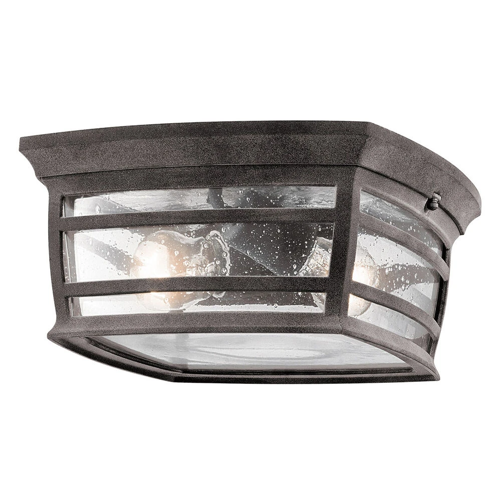 Wiscombe Park 2 Light 12 Inch Weathered Zinc Outdoor Flush & Semi Flush Mt 1 Wiscombe Park 2 Light 12 Inch Weathered Zinc Outdoor Flush & Semi Flush Mt
