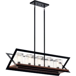 Morelle 5 Light 11 Inch Black Outdoor Chandelier