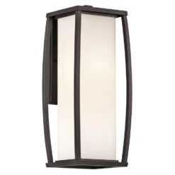 Bowen 2 Light 18 Inch Architectural Bronze Outdoor Wall, Medium