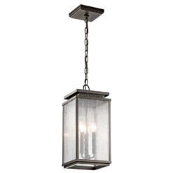 Manningham 3 Light 9 Inch Olde Bronze Outdoor Hanging Pendant