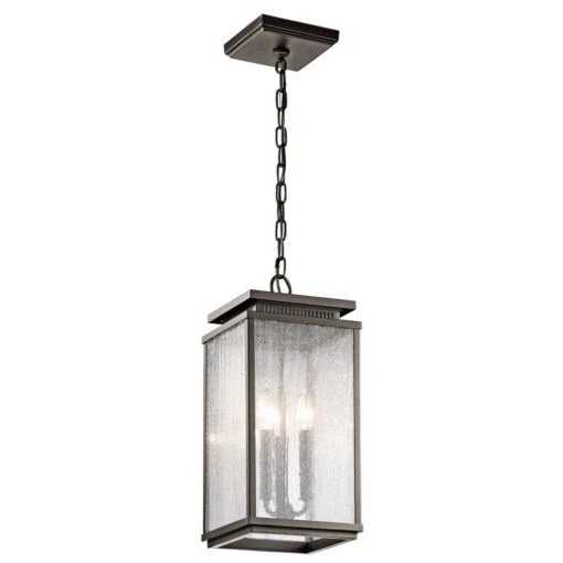 Manningham 3 Light 9 Inch Olde Bronze Outdoor Hanging Pendant