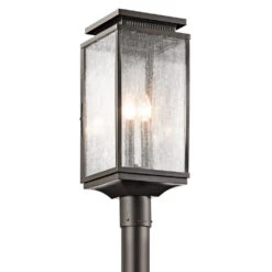 Manningham 3 Light 21 Inch Olde Bronze Outdoor Post Lantern
