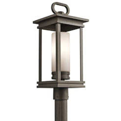 South Hope 1 Light 22 Inch Rubbed Bronze Outdoor Post Lantern