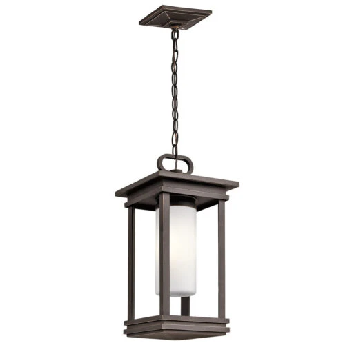 South Hope 1 Light 9 Inch Rubbed Bronze Outdoor Hanging Pendant