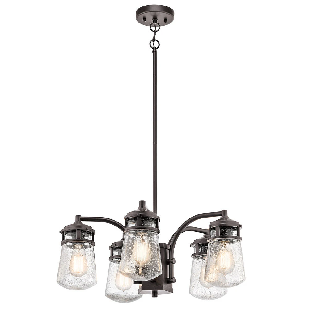 Lyndon 5 Light 24 Inch Architectural Bronze Outdoor Chandelier 1 Lyndon 5 Light 24 Inch Architectural Bronze Outdoor Chandelier