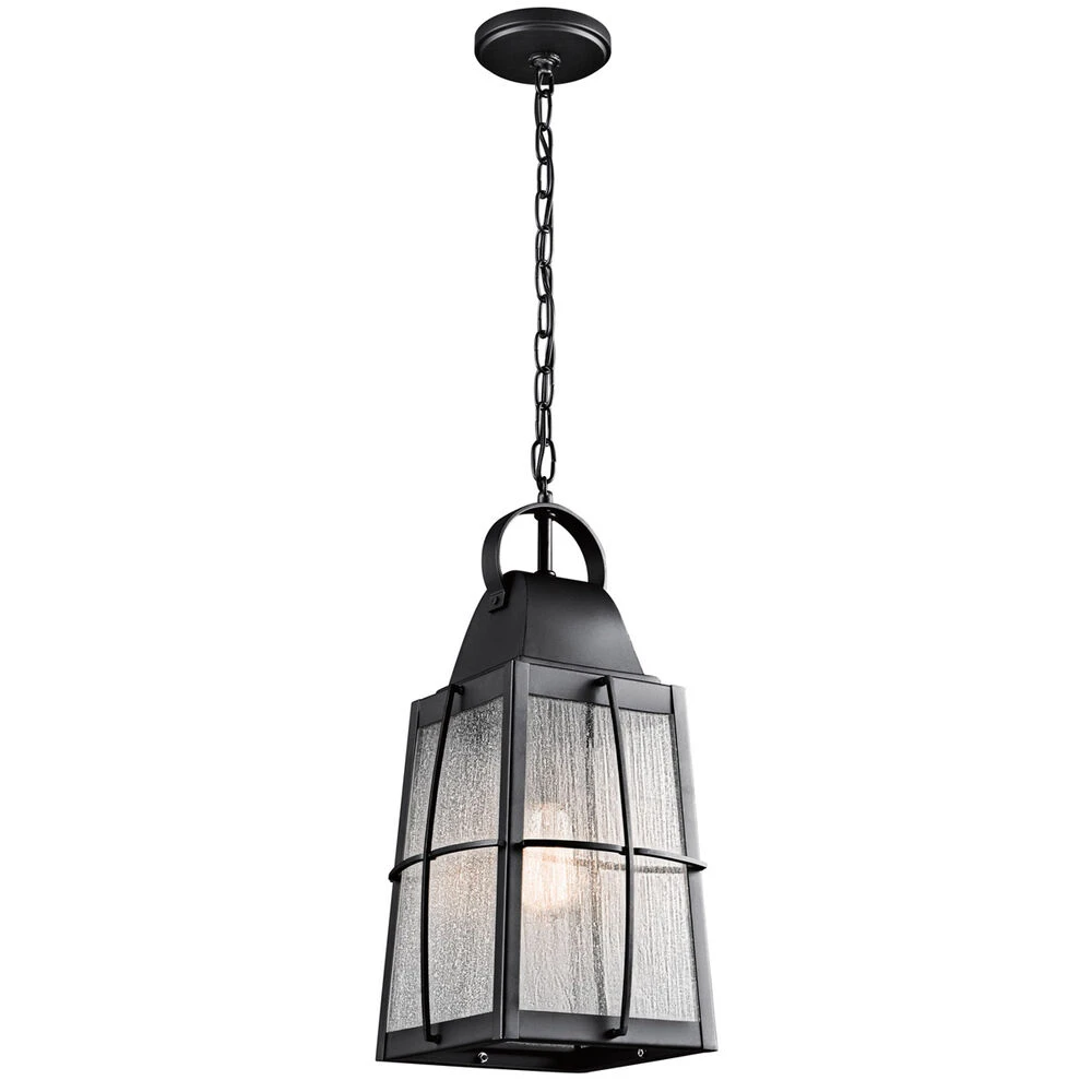 Tolerand 1 Light 10 Inch Textured Black Outdoor Hanging Pendant 1 Tolerand 1 Light 10 Inch Textured Black Outdoor Hanging Pendant