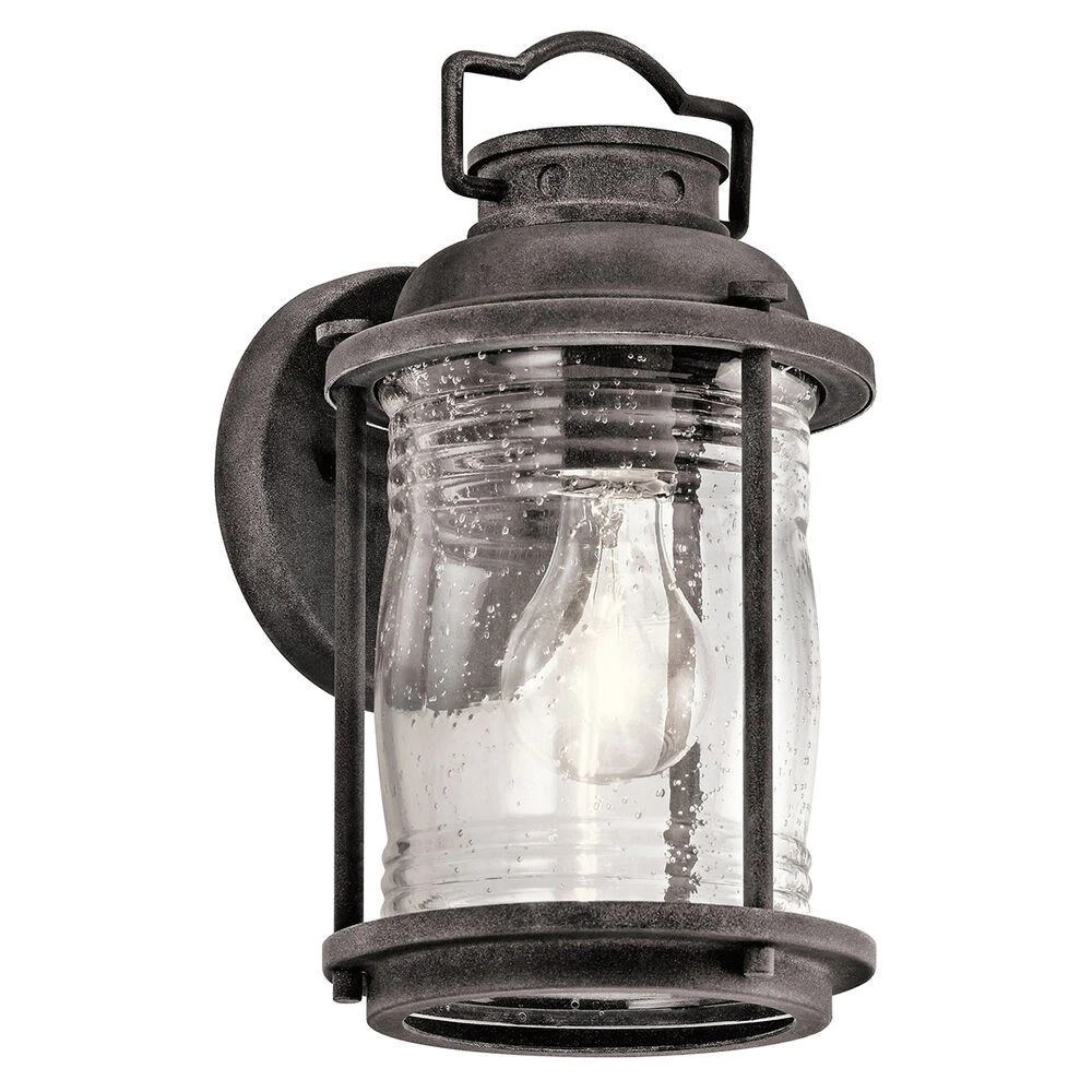 Ashland Bay 1 Light 11 Inch Weathered Zinc Outdoor Wall, Small 1 Ashland Bay 1 Light 11 Inch Weathered Zinc Outdoor Wall, Small