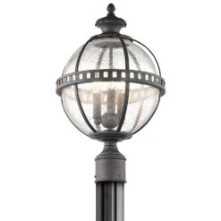 Halleron 3 Light 20 Inch Londonderry Outdoor Post Lantern