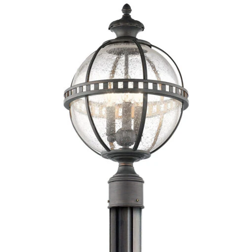 Halleron 3 Light 20 Inch Londonderry Outdoor Post Lantern
