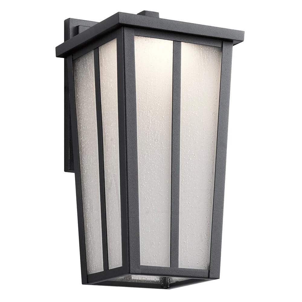 Amber Valley LED 13 Inch Textured Black Outdoor Wall, Small 1 Amber Valley LED 13 Inch Textured Black Outdoor Wall, Small