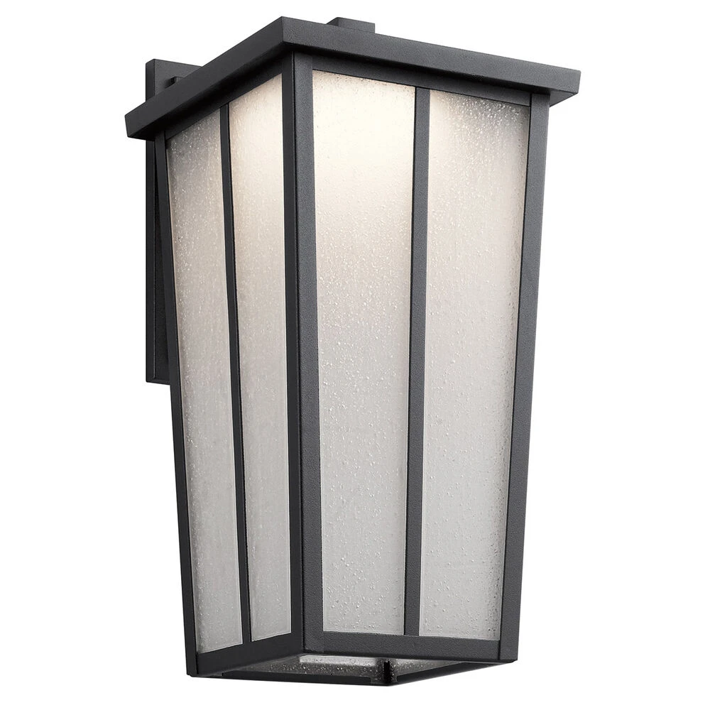 Amber Valley LED 17 Inch Textured Black Outdoor Wall, Large 1 Amber Valley LED 17 Inch Textured Black Outdoor Wall, Large