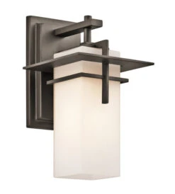 Caterham 1 Light 12 Inch Olde Bronze Outdoor Wall, Small