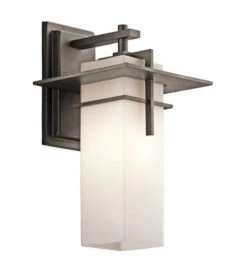 Caterham 1 Light 15 Inch Olde Bronze Outdoor Wall, Medium