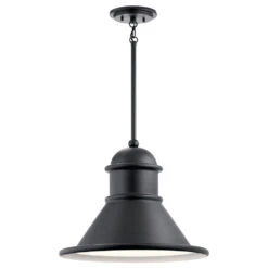 Northland 1 Light 18 Inch Black Outdoor Hanging Pendant