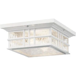Beacon Square 2 Light 12.00 Inch Outdoor Ceiling Light