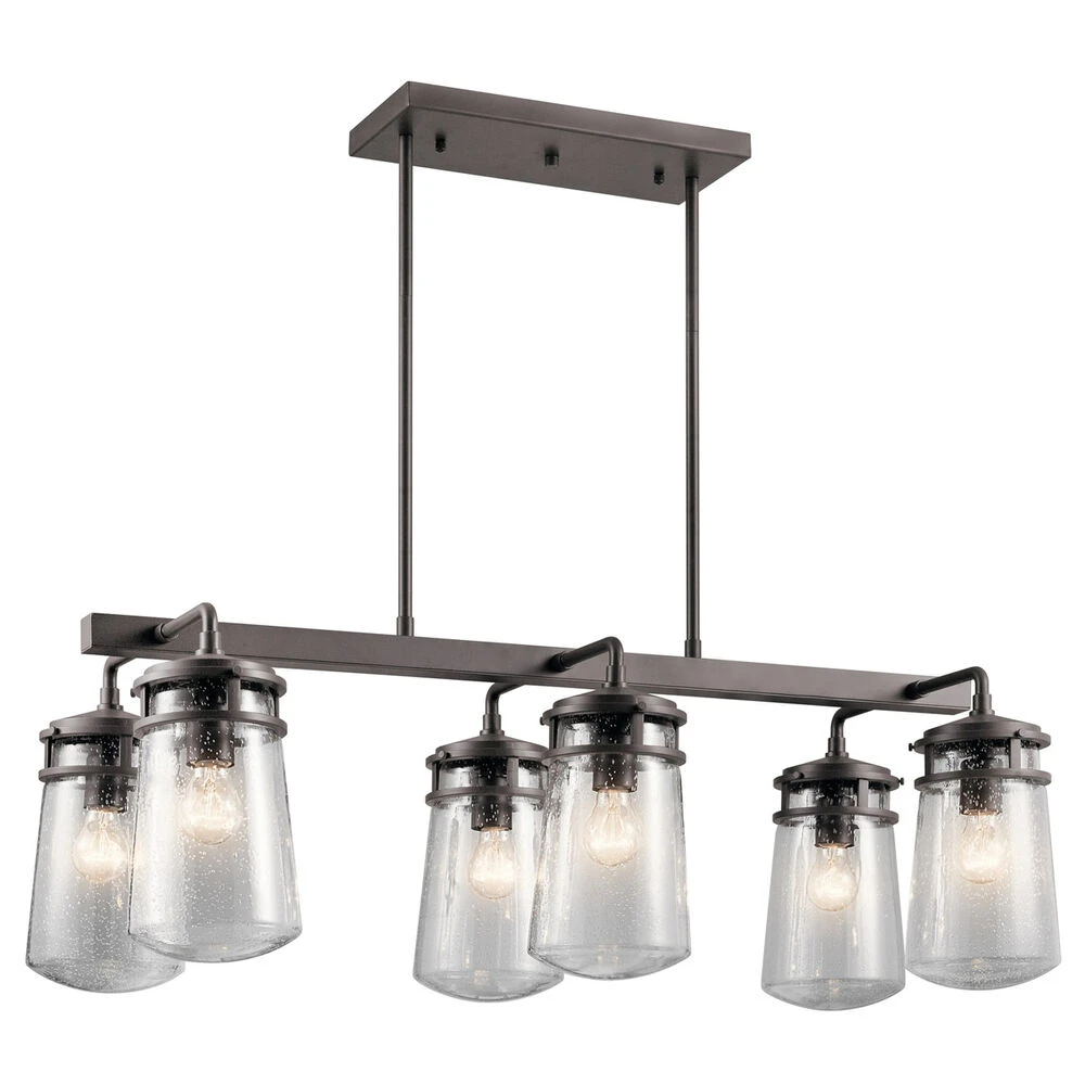 Lyndon 6 Light 17 Inch Architectural Bronze Outdoor Chandelier 1 Lyndon 6 Light 17 Inch Architectural Bronze Outdoor Chandelier