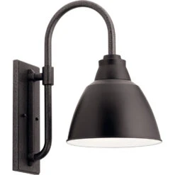 Pellinord 1 Light 19 Inch Black Outdoor Wall, X-Large