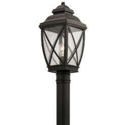Tangier 1 Light 20 Inch Olde Bronze Outdoor Post Lantern