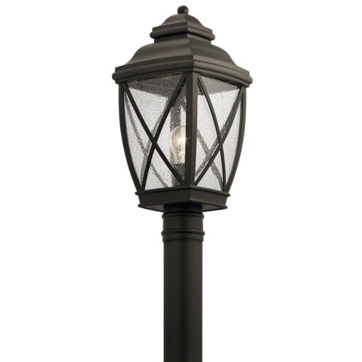 Tangier 1 Light 20 Inch Olde Bronze Outdoor Post Lantern