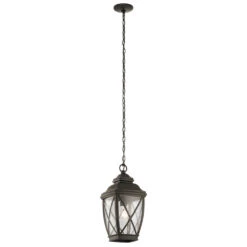 Tangier 1 Light 10 Inch Olde Bronze Outdoor Hanging Pendant