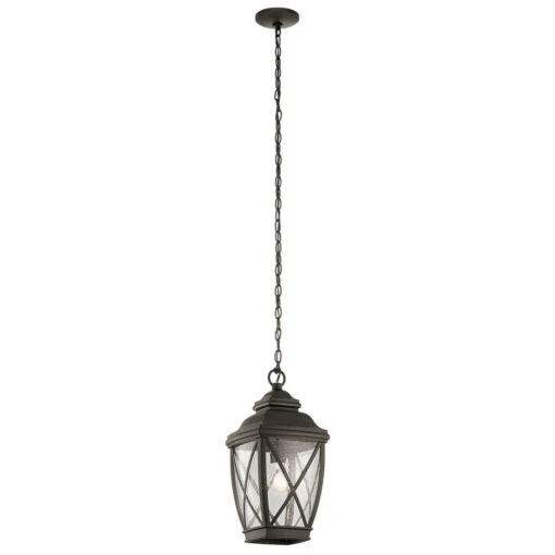 Tangier 1 Light 10 Inch Olde Bronze Outdoor Hanging Pendant