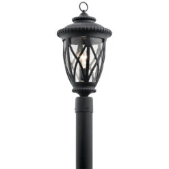 Admirals Cove 1 Light 21 Inch Textured Black Outdoor Post Lantern