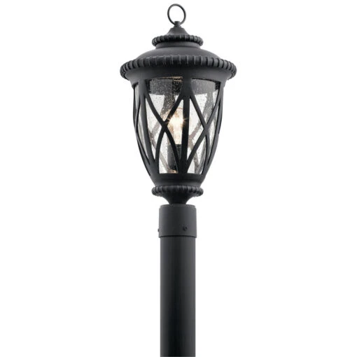 Admirals Cove 1 Light 21 Inch Textured Black Outdoor Post Lantern