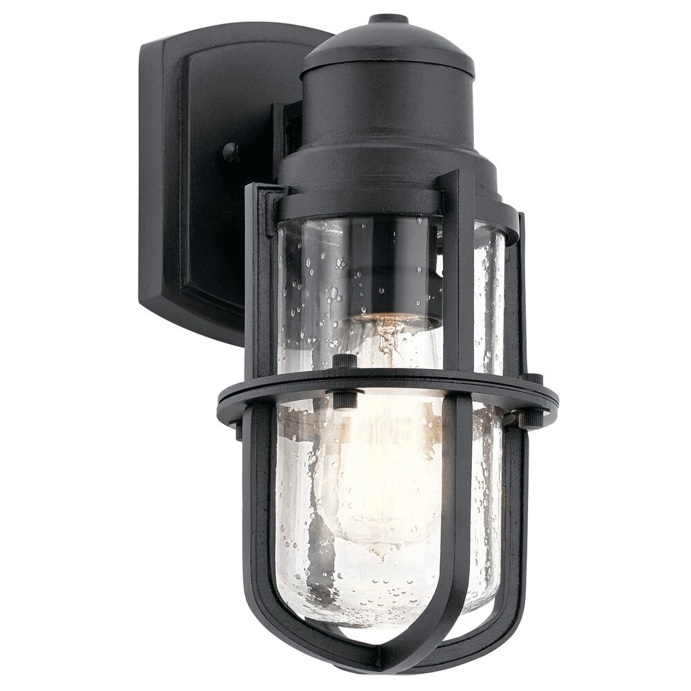 Suri 1 Light 11 Inch Textured Black Outdoor Wall, Small 1 Suri 1 Light 11 Inch Textured Black Outdoor Wall, Small