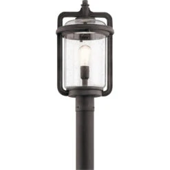 Andover 1 Light 20 Inch Weathered Zinc Outdoor Post Lantern