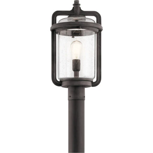 Andover 1 Light 20 Inch Weathered Zinc Outdoor Post Lantern