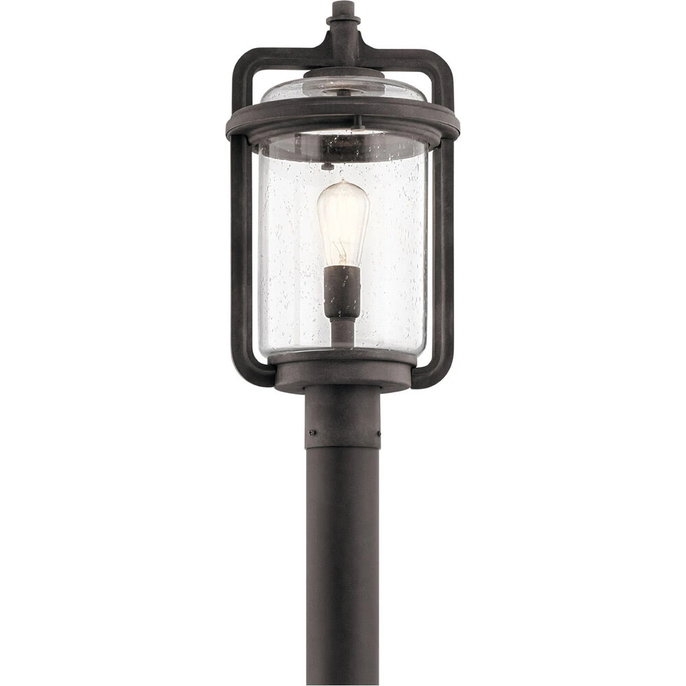 Andover 1 Light 20 Inch Weathered Zinc Outdoor Post Lantern 1 Andover 1 Light 20 Inch Weathered Zinc Outdoor Post Lantern