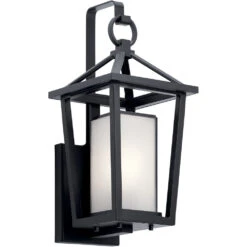 Pai 1 Light 17 Inch Black Outdoor Wall, Medium