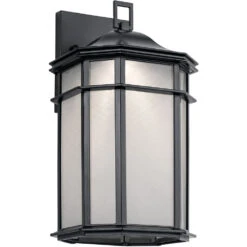 Kent LED 15 Inch Black Outdoor Wall, Medium