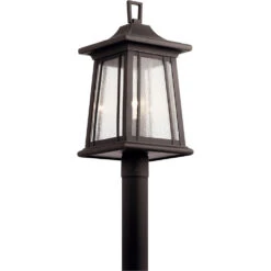 Taden 1 Light 22 Inch Rubbed Bronze Outdoor Post Lantern