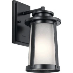 Harbor Bay 1 Light 12 Inch Black Outdoor Wall, Small