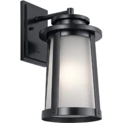 Harbor Bay 1 Light 16 Inch Black Outdoor Wall, Medium