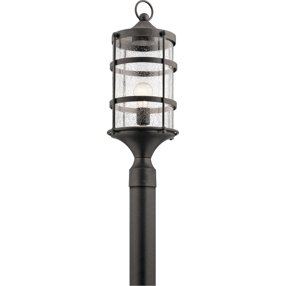 Mill Lane 1 Light 23 Inch Anvil Iron Outdoor Post Lantern 1 Mill Lane 1 Light 23 Inch Anvil Iron Outdoor Post Lantern